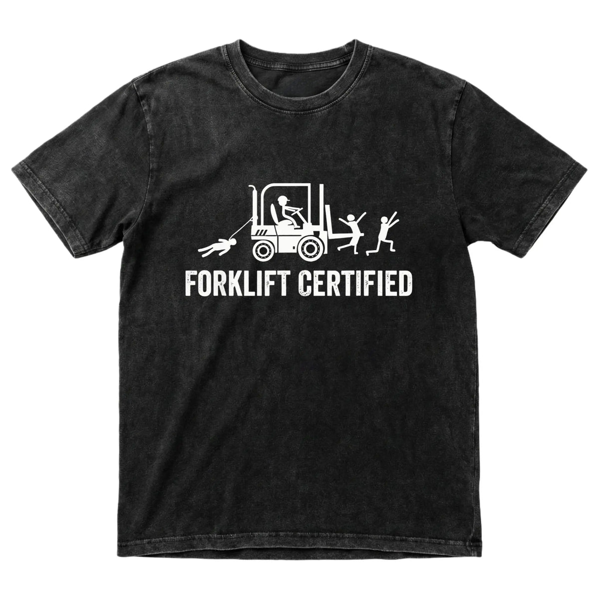 Men's Fitted Casual Round Neck Short-Sleeve Cotton T-Shirt - Funny Chicken Forklift Certified Operator Graphic, Lightweight Summer Outdoor Top, Mens Gift for Him to Pair with Jeans, Mens Gifts, Gifts For Him - View 12