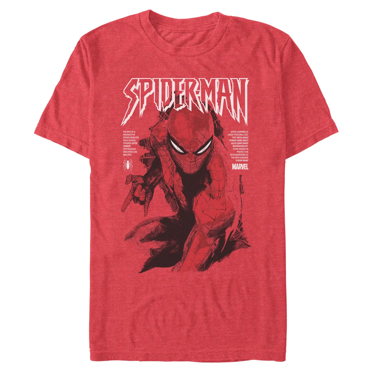 Marvel Men's Short-Sleeve Spider-Man Classic Painting Comic Cover Graphic Print T-Shirt, Menswear T-Shirt - View 11