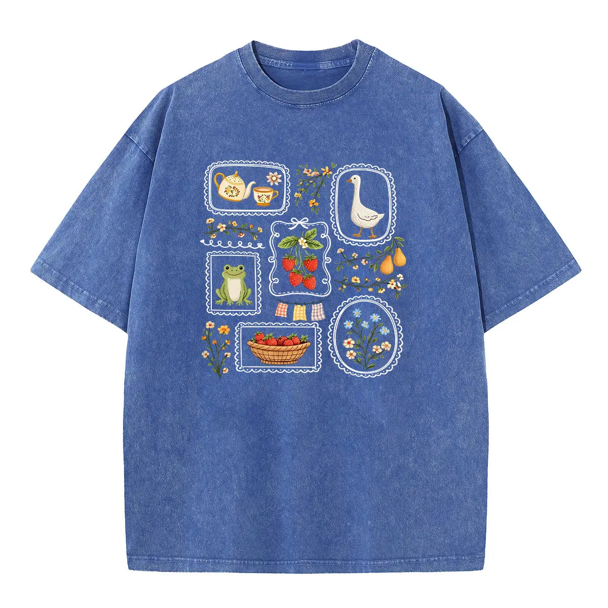 Holafish Women's Pure Cotton Graphic T-Shirt - Vintage Acid Wash Oversize Tee (S-5XL), Plus Size Casual Top with Retro Streetwear Attitude, Sport to Street Shirts for Women Back to School, Graphic Tees Women, Basic - View 16