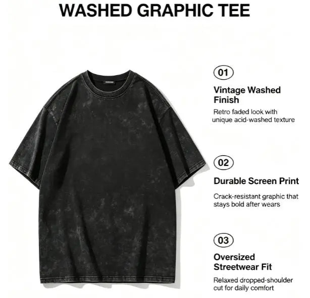 Men's Baki Hanma Baki the Grappler Anime Graphic T-Shirt - Menswear Men's Clothing Tops, Unisex Classic Oversized Relaxed Cut, Rib Crew Neck, Short Sleeve, Vintage Washed Heavy Cotton, Seamless Edges, Double-Printed Soft Casual Apparel, 3XL - View 7