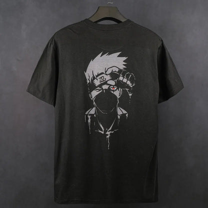 80s 90s Naruto Kakashi Oversized streetwear singlet muscle cotton outfits men short summer men's graphic tees Fits vacation outfits Anime tank tops men gifts SpringStatements - View 3