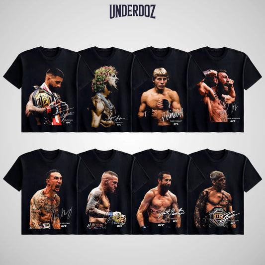 [COLLECTION] UFC Men's Fighters Short-Sleeve T-Shirt, MMA Fan Apparel, UFC Soft Cotton Round Neck Unisex Streetwear Clothes, UFC MMA Vintage Casual Sweatshirts Crewneck Top for Champions - View 1