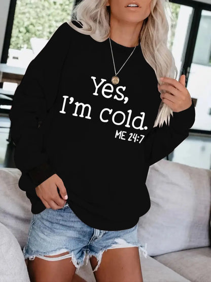 Women's Casual Letter & Number Print Fitted Sweatshirt, Soft Long Sleeve Round Neck Pullover for Daily Wear, Casual Comfortable Top, Womenswear, Printed Sweatshirt