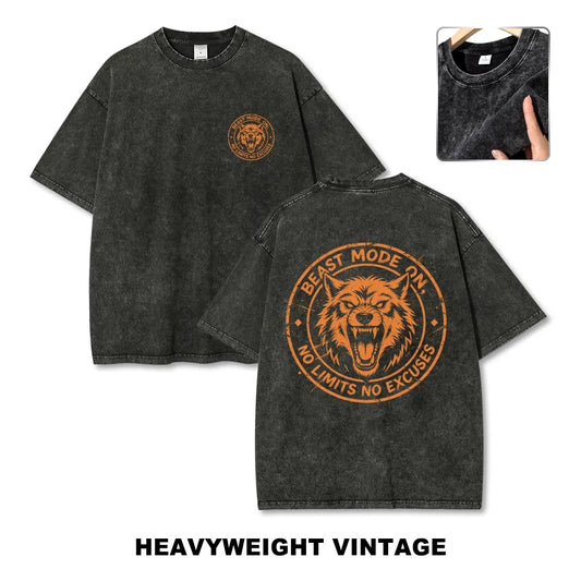 Sport Gym Wolves Oversized Tee Oversize Unisex Washed T-Shirt for Women and Men's Unisex Fit Batik Cotton Oversize Streetwear Menswear Super Soft Pre-Shrunk,back to school,back to school shopping,clothes for back to school,first day of school outfits - View 1