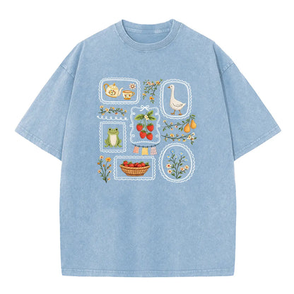Holafish Women's Pure Cotton Graphic T-Shirt - Vintage Acid Wash Oversize Tee (S-5XL), Plus Size Casual Top with Retro Streetwear Attitude, Sport to Street Shirts for Women Back to School, Graphic Tees Women, Basic - View 1