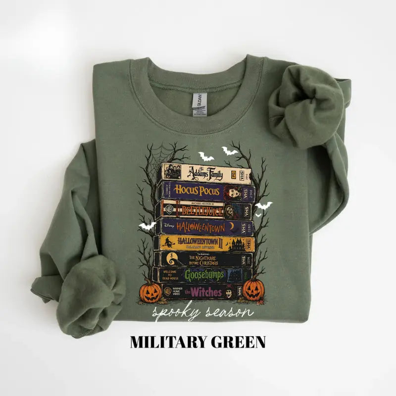 Vintage Halloween Movie Sweater, Retro Spooky Season Sweatshirt, Horror Film Graphic Pullover, Scary Movie Lover Crewneck, Halloween Gift - View 1
