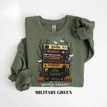Vintage Halloween Movie Sweater, Retro Spooky Season Sweatshirt, Horror Film Graphic Pullover, Scary Movie Lover Crewneck, Halloween Gift - View 1