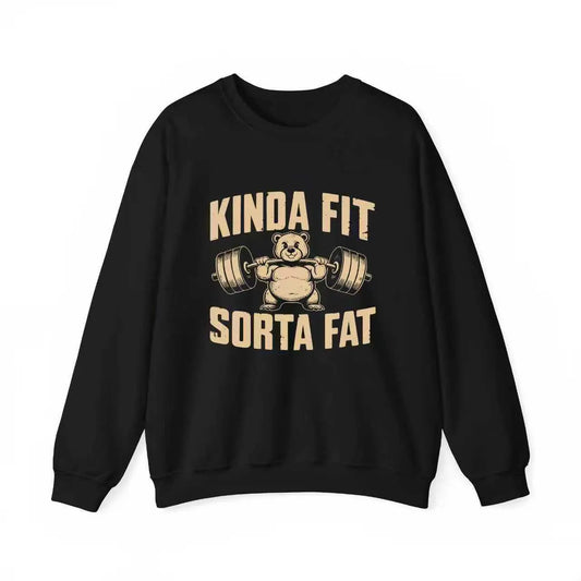 Funny Weightlifting Bear Tee - 100% Cotton Heavyweight Oversized Gym Shirt - View 1