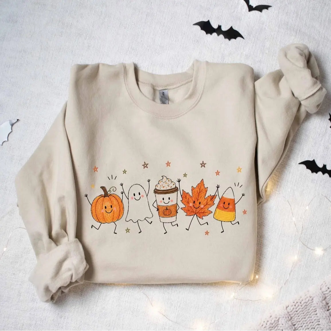 Halloween Coffee Sweatshirt, Cute Fall Shirt, Iced Coffee Lover Gift, Pumpkin Spice Latte T-Shirt, Spooky Season Drink Shirt, Autumn Tee - View 15