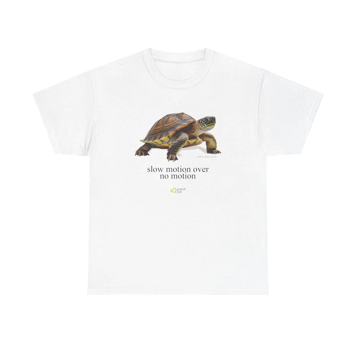 Slow Motion Turtle Shirt - Casual Cotton Retro T-Shirt with Vintage Graphic Design for Men and Women Tshirt White - View 1