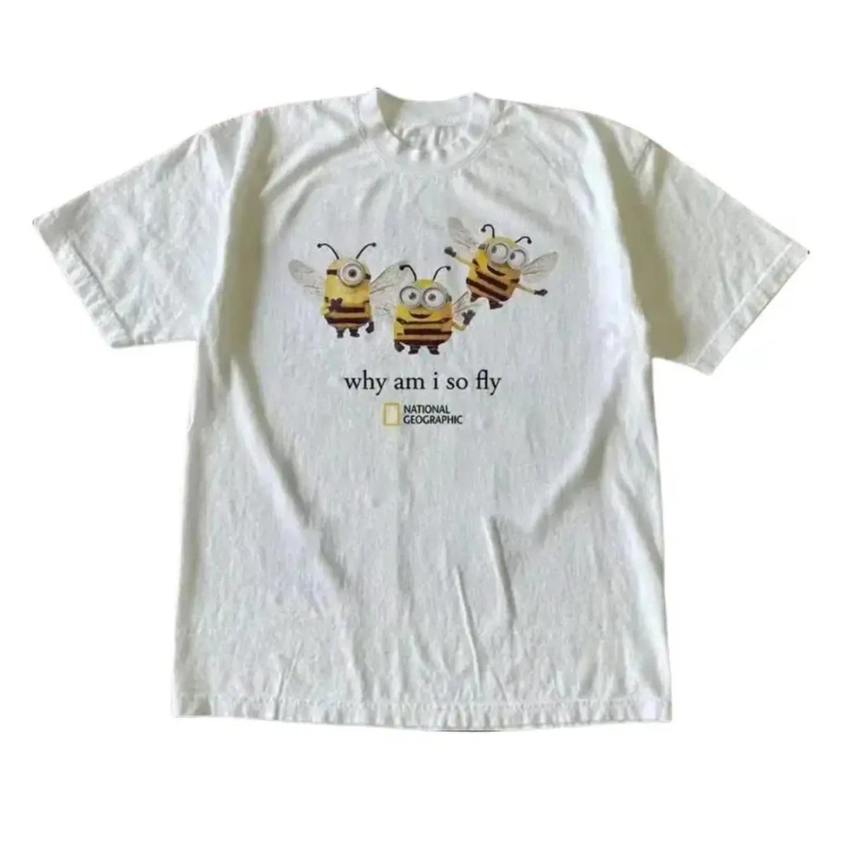 Gildan Men's And Women's T-Shirt, National Geographic Minibee Cotton T-Shirt, Animal T-Shirt, Unisex Vintage Graphic Tees Gothic Grunge Y2K Emo Scene Amity Affliction Style Clothes Men Women Streetwear Summer - View 1