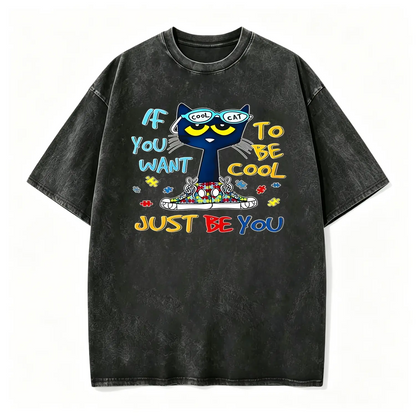 Pete The Cat Graphic Unisex Tee For Men And Women Featuring Cute Cartoon Character Design Perfect Gift For Childhood Memories Crewneck Short Sleeve Top - View 7