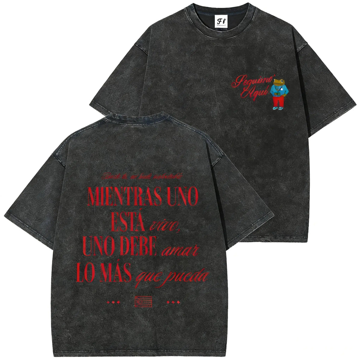 Women's Round Neck Short-Sleeve Cotton Printed Casual T-Shirt - Seguimo Aqui Sapo Concho Design, Reggaeton Perreo Babe Theme, Puerto Rican DTMF Inspired, Good Graphic Tees, Fun for Concerts and Parties, Debi Tirar Mas Fotos Blue Top - View 2