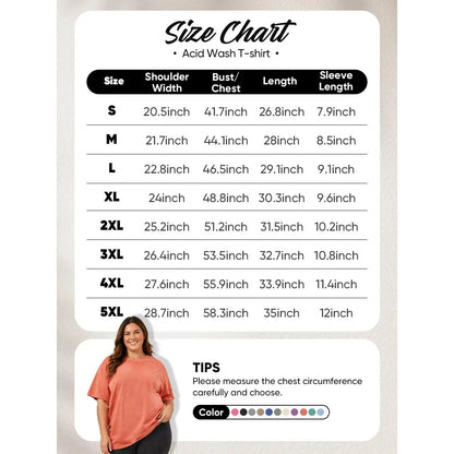 [S-5XL!]Holafish Acid Wash Vintage Moon Pattern T-Shirt Update DTG Pure Cotton Streetwear Graphic Vintage Tees Menswear Womenswear Crewneck Tshirt Summerwear - View 9