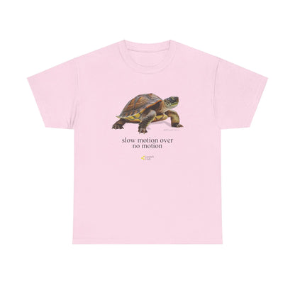Slow Motion Turtle Shirt - Casual Cotton Retro T-Shirt with Vintage Graphic Design for Men and Women Tshirt White - View 3