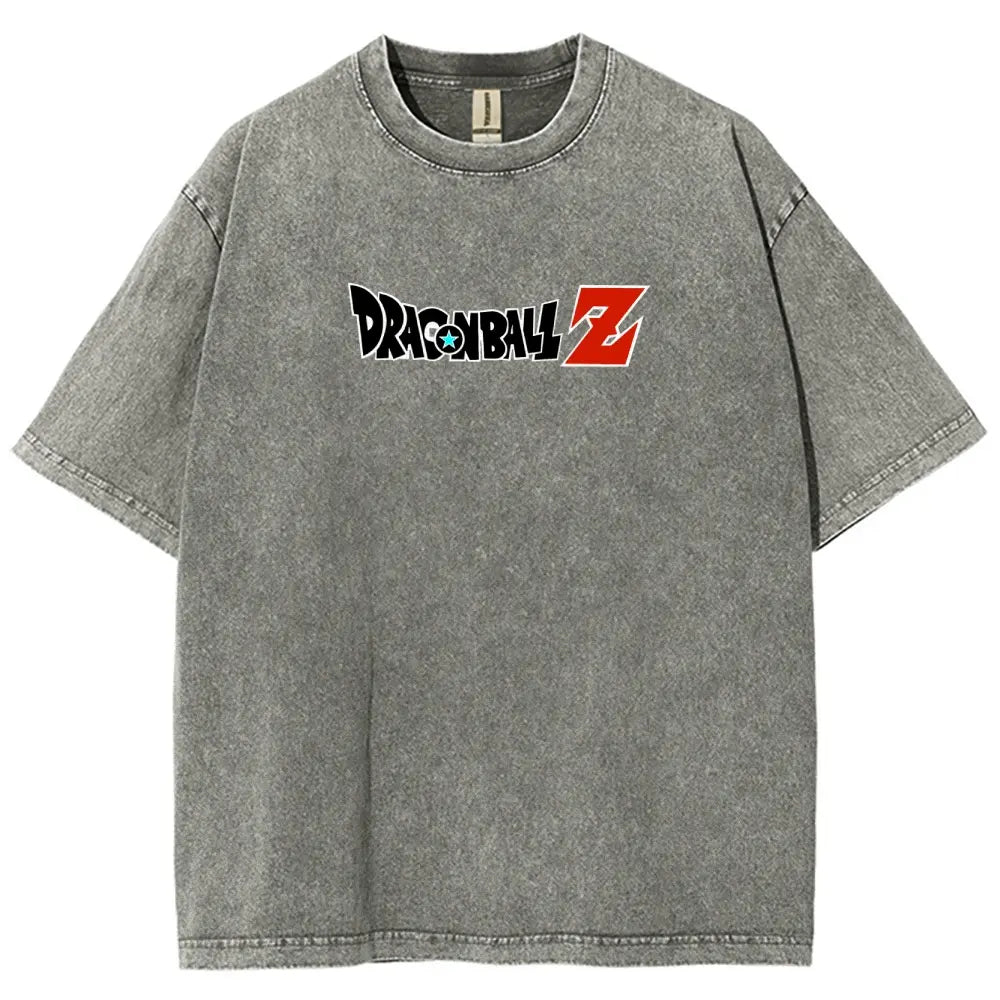 Dragon Ball DBZ Goku Anime Washed Graphic Tees Funny Japanese Cartoon Distressed Shirt 90s Vintage Streetwear Unisex Summer Gift" - View 5