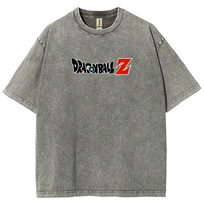 Dragon Ball DBZ Goku Anime Washed Graphic Tees Funny Japanese Cartoon Distressed Shirt 90s Vintage Streetwear Unisex Summer Gift" - View 5