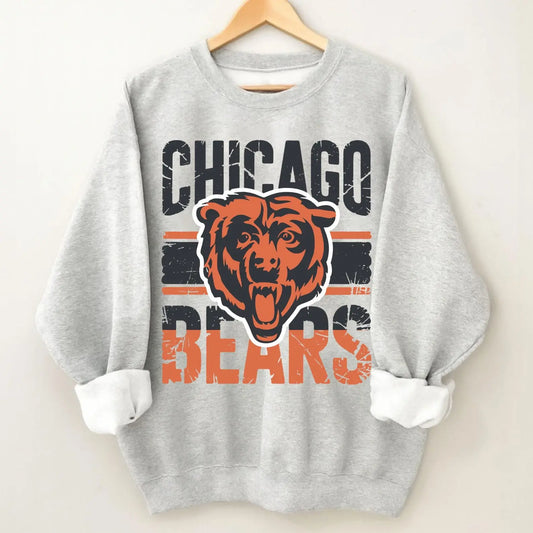Chicago Football Sweatshirt, Unisex Heavy Blend Crewneck - View 1