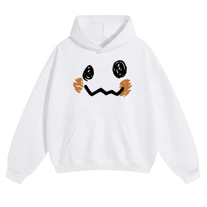 Unisex Dark cute ghost style playful smiling face Graphic hoodie Personalized Pattern Y2k Clothing Round Neck hoodie,Women's Clothing, Menswear, Top, Vintage Style,Summer Casual Oversized - View 11