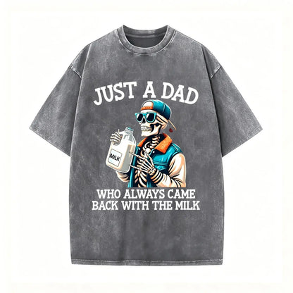 Humorous Dad Graphic Tees Featuring Sarcastic Come Back With The Milk Classic Dad Quotes Ideal Gift for Fathers - View 6