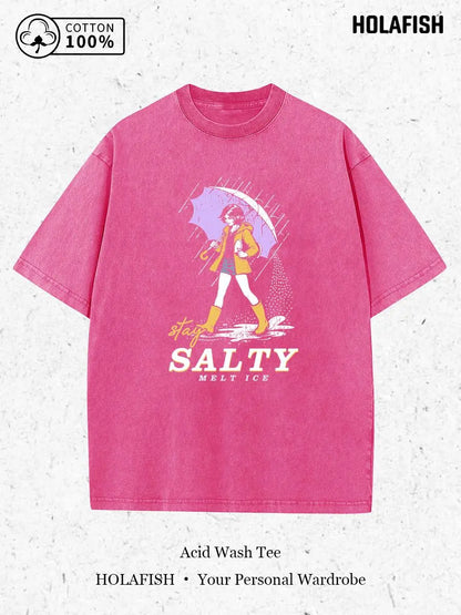 Holafish Women's Vintage Acid Wash Graphic Tee, Soft Cotton Short Sleeve Top, Casual T Shirt For Summer 2026 Daily Vacation Light Outfit Back To School Boho Tops - View 14