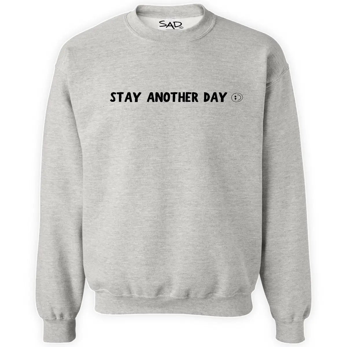 Stay Another Day Unisex Casual Cozy Sweatshirt - 99 Reasons Graphic Print Mental Health Awareness Pullover, Long Sleeve Crewneck, Unisex Fit for Easy Styling, Plus Size Clothes (SM-5X), Classic Menswear, Hoodie Styles - View 5