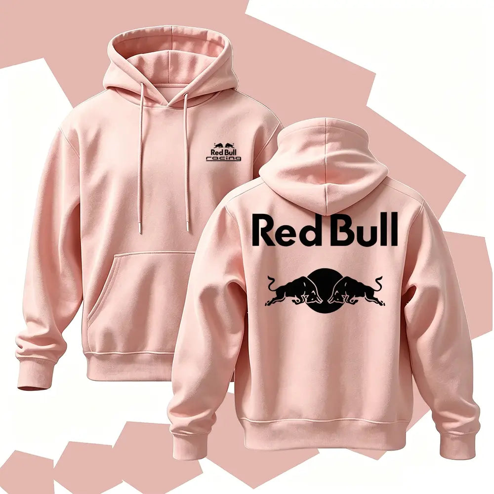 Racing Graphic Hoodie, Men's Cotton Pullover Sweatshirt, Vintage Streetwear Hoodie, Bold Back Print Casual Long Sleeve Top - View 6