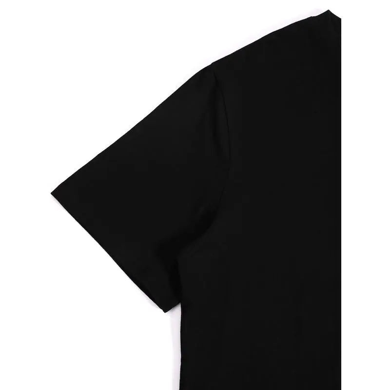 Women's Yes I Can Drive a Stick Witch Graphic T-Shirt, Casual Oversized 100% Cotton Short Sleeve Top for Spring Summer - View 3