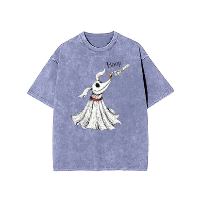 Zero Dog Boop Skeleton Hand Funny T-Shirt, Halloween Trip Tee, Nightmare Before Christmas Matching Shirt - View 13