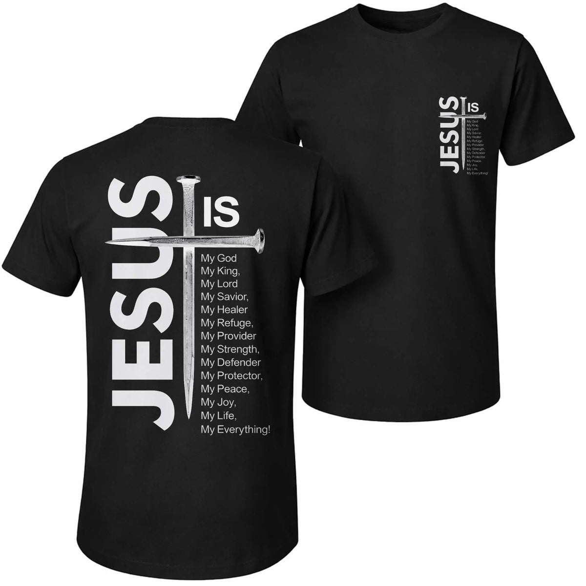 Men's Relaxed Fit Graphic T-Shirt, Breathable 100% Cotton Streetwear Cross Print Top with Short Sleeves, Shortsleeve,back to school,back to school shopping, Casual Clothes Fabric - View 1