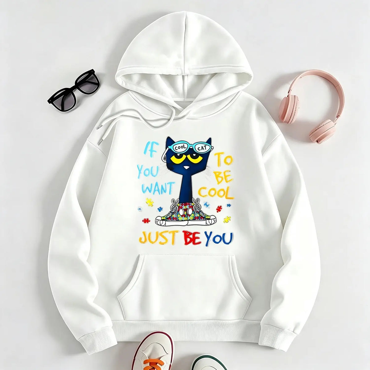 Pete The Cat Graphic Unisex Tee For Men And Women Featuring Cute Cartoon Character Design Perfect Gift For Childhood Memories Crewneck Short Sleeve Top - View 11