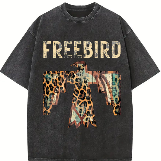 Women's Oversized Western Thunderbird T-Shirt, Loose Fit Shirts, Boyfriend Style Concert Top, Women's Clothes, Streetwear, Tops For Women - View 9