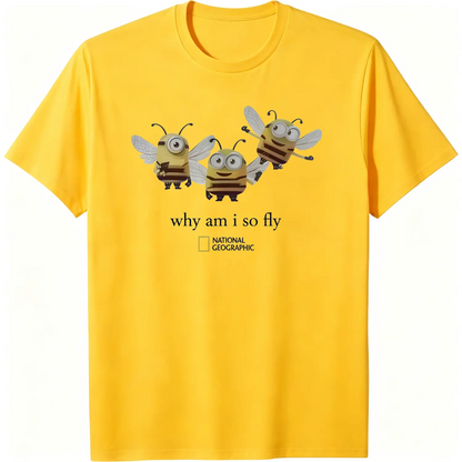 Gildan Men's And Women's T-Shirt, National Geographic Minibee Cotton T-Shirt, Animal T-Shirt, Unisex Vintage Graphic Tees Gothic Grunge Y2K Emo Scene Amity Affliction Style Clothes Men Women Streetwear Summer - View 4
