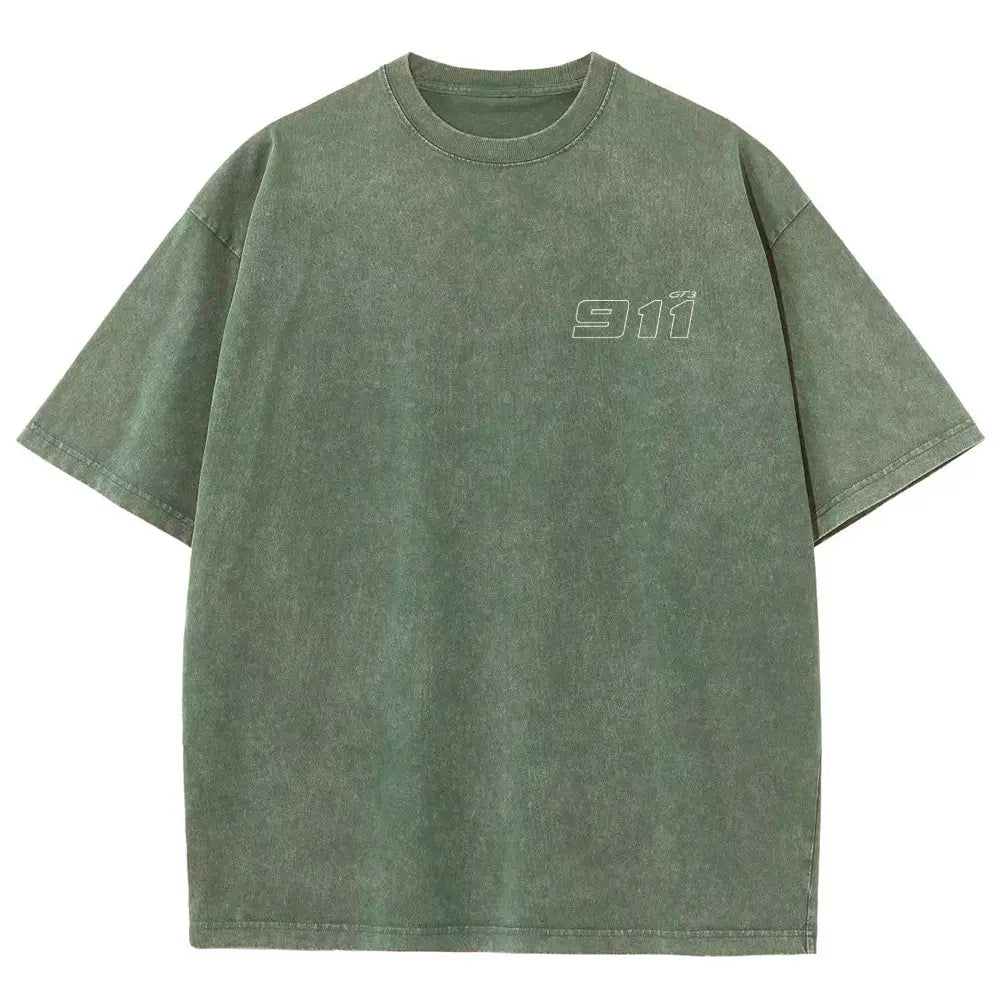 Men's 911 GT3 Racing Good Graphic Tees - Super Soft Washed Cotton Fashion Streetwear Round Neck Casual Top, Boyfriend Birthday Gift, Cool Guys Gifts, Gifts For Boyfriend, Cool Gifts For Guys - View 15