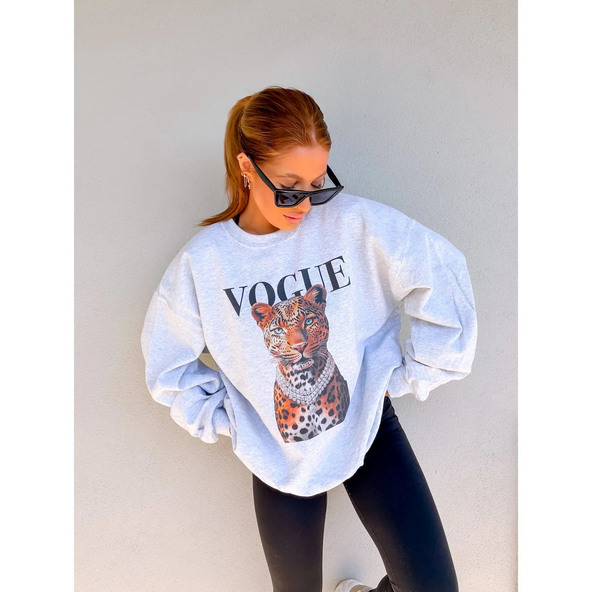 Fashion Leopard Graphic Top - View 7