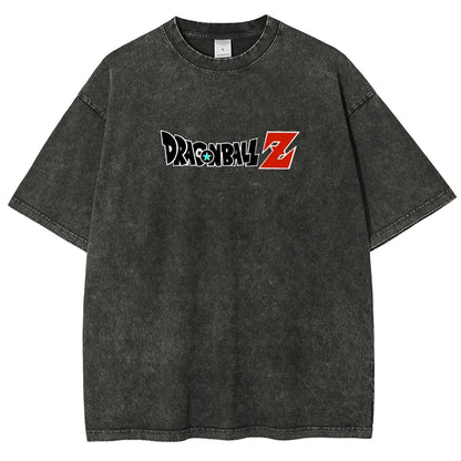 Dragon Ball DBZ Goku Anime Washed Graphic Tees Funny Japanese Cartoon Distressed Shirt 90s Vintage Streetwear Unisex Summer Gift" - View 2