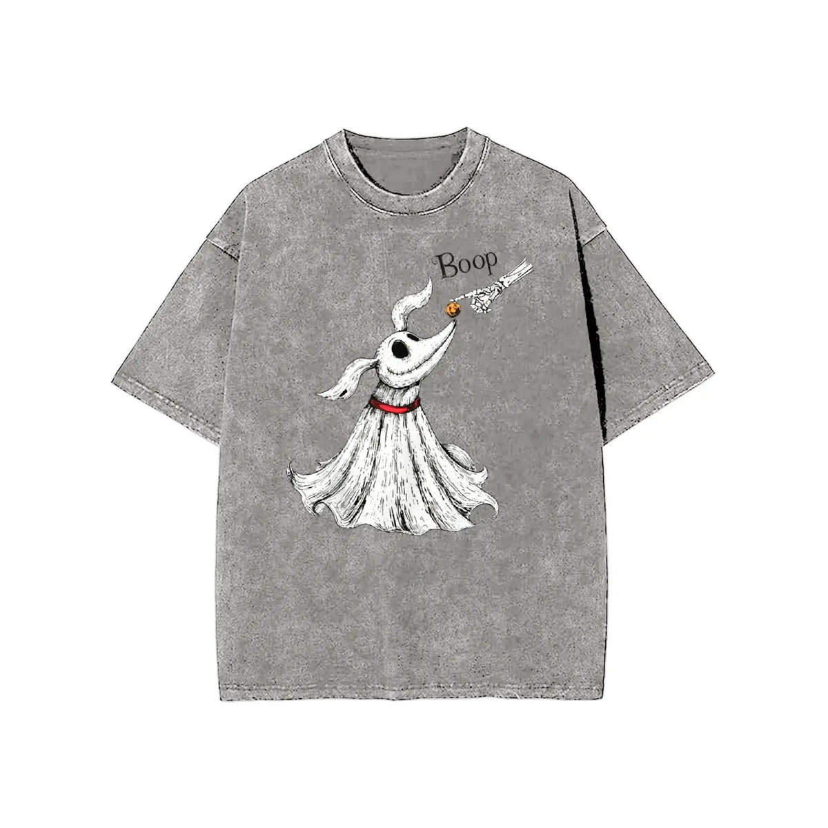 Zero Dog Boop Skeleton Hand Funny T-Shirt, Halloween Trip Tee, Nightmare Before Christmas Matching Shirt - View 15