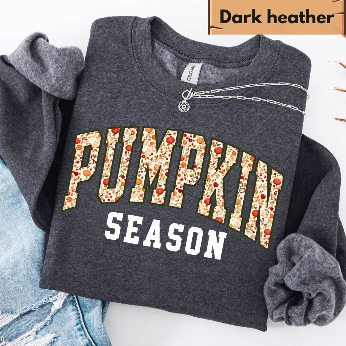 Pumpkin Season Sweatshirt, Fall Gifts, Pumpkin Patch Outfit, Thanksgiving Gifts, Womens Fall Sweaters, Cozy Autumn Crewneck - View 4