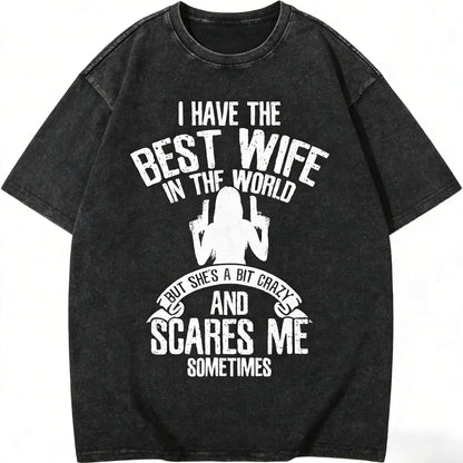Summer t Shirts I have the best Wife Humor T-Shirt - View 11