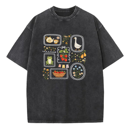 Holafish Women's Pure Cotton Graphic T-Shirt - Vintage Acid Wash Oversize Tee (S-5XL), Plus Size Casual Top with Retro Streetwear Attitude, Sport to Street Shirts for Women Back to School, Graphic Tees Women, Basic - View 13