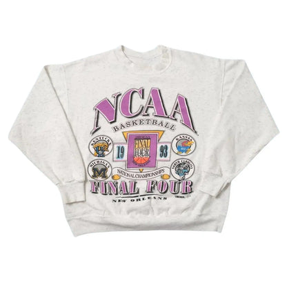 Vintage Style Basketball Championship Crewneck Sweatshirt, 90s Sports Tournament Oversized Sweatshirt - View 1
