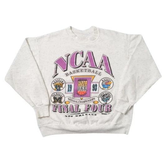 Vintage Style Basketball Championship Crewneck Sweatshirt, 90s Sports Tournament Oversized Sweatshirt - View 1