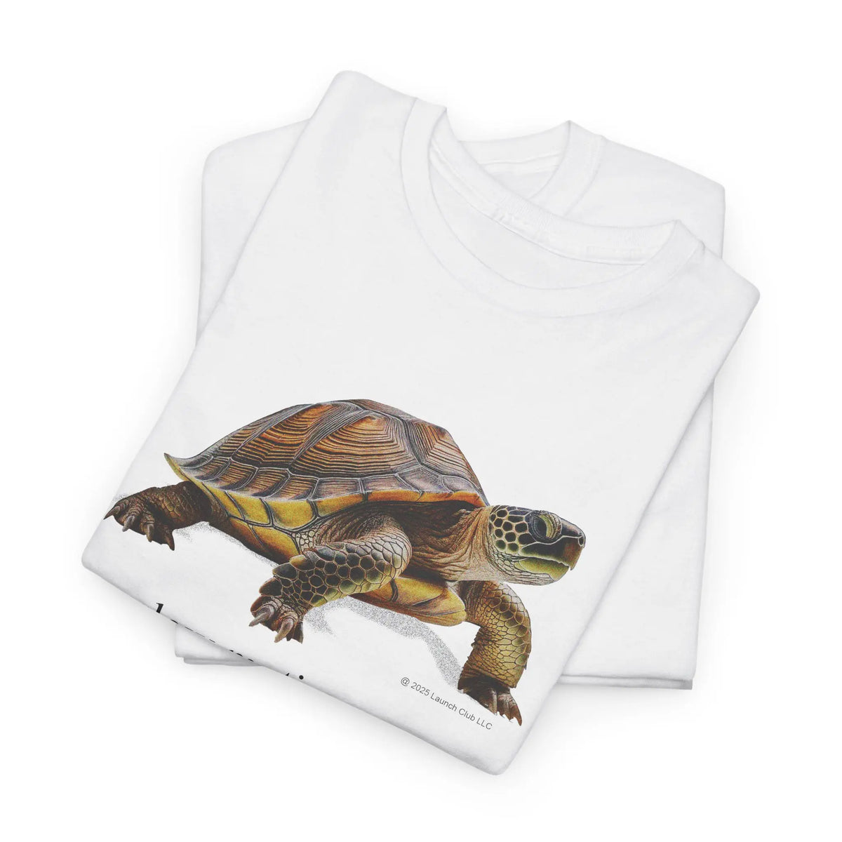 Slow Motion Turtle Shirt - Casual Cotton Retro T-Shirt with Vintage Graphic Design for Men and Women Tshirt White - View 2