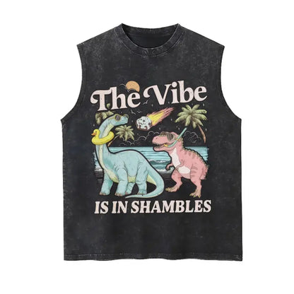 The Vibe Is In Shambles TShirt, Funny Dinosaur Sweatshirt, Cute Mental Health Tee Gift, Gift For Her - View 17