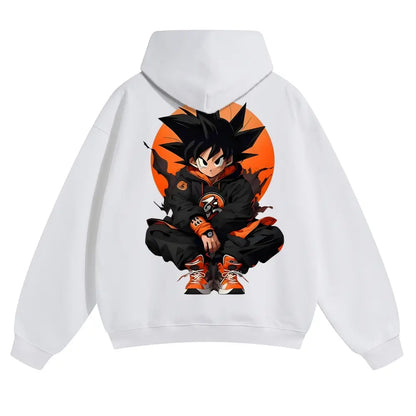 Dragon Ball DBZ Viral Anime Graphic Hoodie! Unisex 90s Retro Pullover - Funny Cartoon Streetwear Hoodies - Cozy Fleece Gift For Him Casual Cotton - View 1