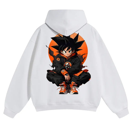 Dragon Ball DBZ Viral Anime Graphic Hoodie! Unisex 90s Retro Pullover - Funny Cartoon Streetwear Hoodies - Cozy Fleece Gift For Him Casual Cotton - View 1