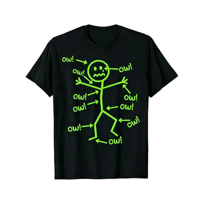Women's Funny Graphic Print Pain Awareness Tee - Breathable Crew Neck Short-Sleeve Simple Tee, Durable Stitching, Machine-Washable, Easy Styling, All-Seasons Casual Streetwear Top - View 2