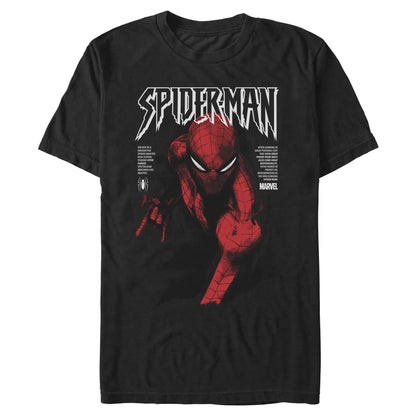 Marvel Men's Short-Sleeve Spider-Man Classic Painting Comic Cover Graphic Print T-Shirt, Menswear T-Shirt - View 9