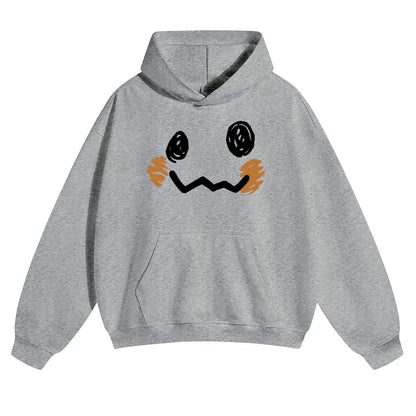 Unisex Dark cute ghost style playful smiling face Graphic hoodie Personalized Pattern Y2k Clothing Round Neck hoodie,Women's Clothing, Menswear, Top, Vintage Style,Summer Casual Oversized - View 12