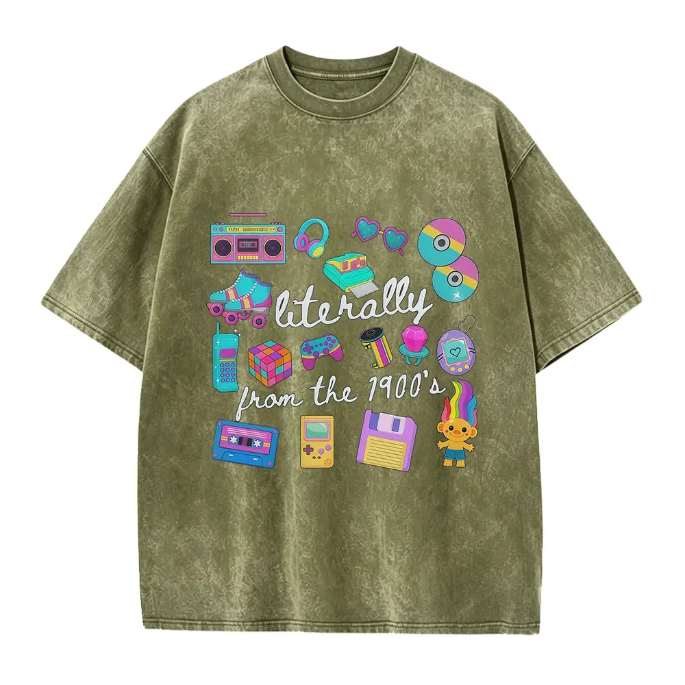 Literally From The 1900s shirt, Funny Retro 90's Shirt, Meme Shirts, Funny Gift for Mom, Retro 1900 t-shirt, 1990's gal shirt - View 15